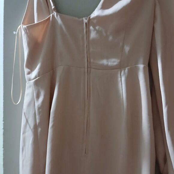 C/MEO NWT Cameo Collective Cocktail Wedding Pink Silk Shoulder Girly Dress-S - Picture 13 of 14